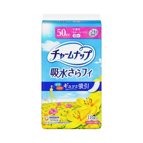 ユニ・チャーム チャームナップ 中量用 女性用軽失禁パッド 23cm(18枚) 4903111024889 ※27個ロット