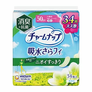 ユニ・チャーム チャームナップ 吸水さらフィ 中量用 消臭タイプ 34枚 4903111178216 ※12個ロット